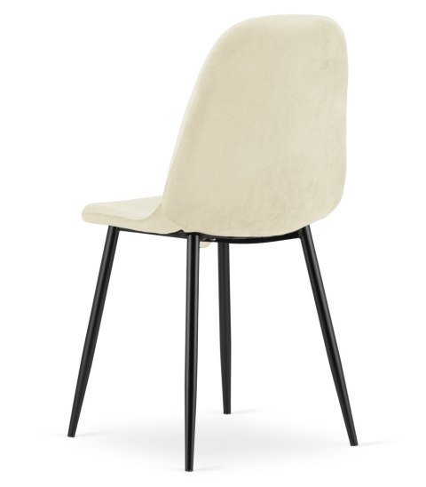 Krzesło COMO - beż aksamit x 4