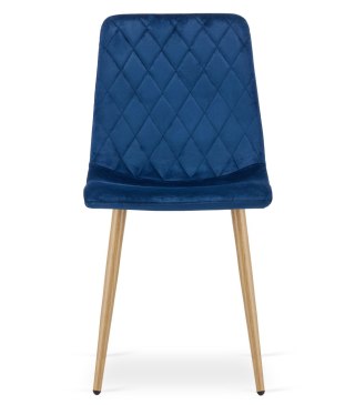 Krzesło TURIN - granat aksamit / nogi kolor drewna x 1