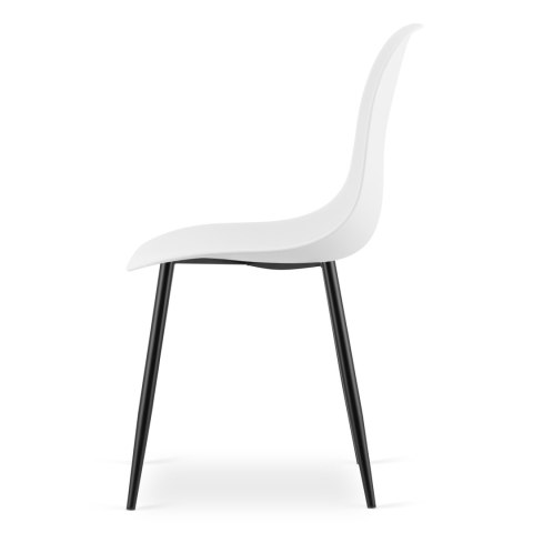 Krzesło WAT białe / nogi czarne x 4