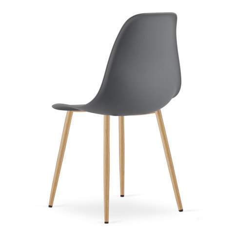 Krzesło WAT ciemnoszare / nogi naturalne x 2
