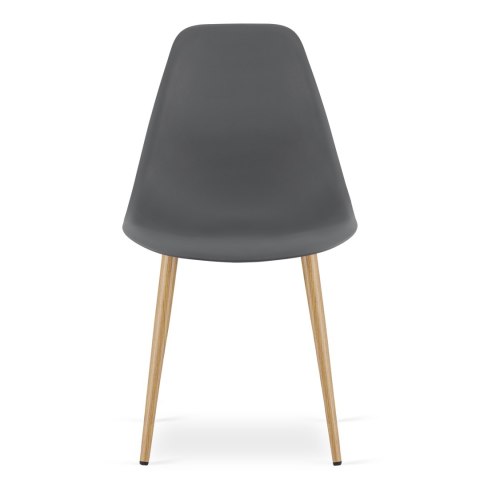 Krzesło WAT ciemnoszare / nogi naturalne x 3