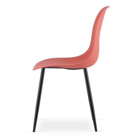 Krzesło WAT cynober / nogi czarne x 4