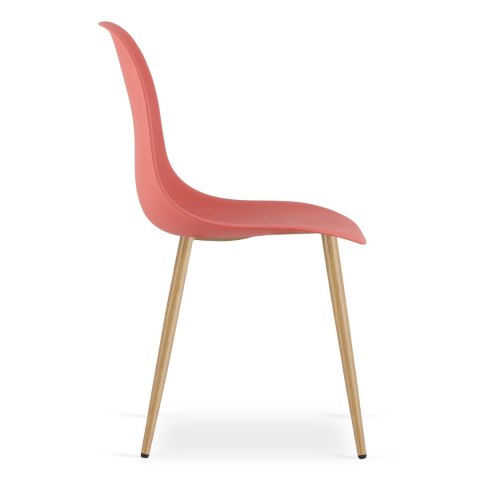 Krzesło WAT cynober / nogi naturalne x 2