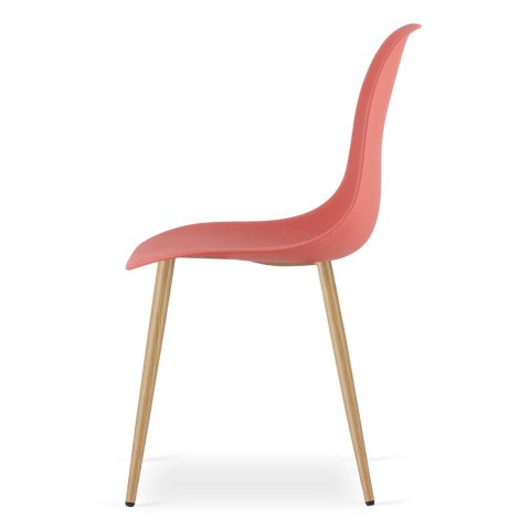 Krzesło WAT cynober / nogi naturalne x 3