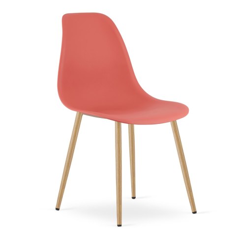 Krzesło WAT cynober / nogi naturalne x 4