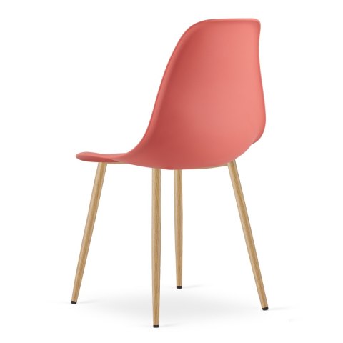 Krzesło WAT cynober / nogi naturalne x 4