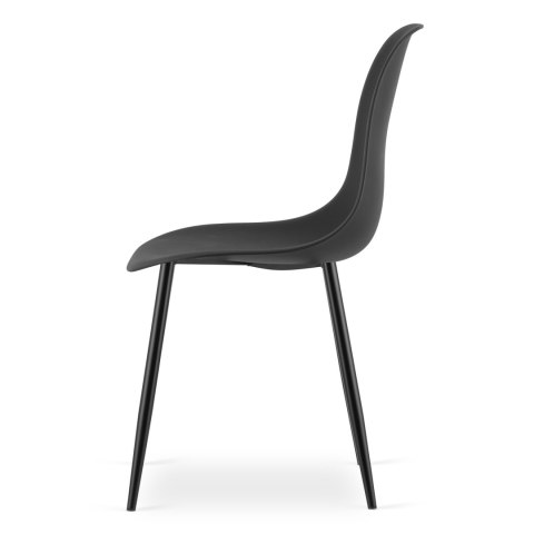 Krzesło WAT czarne / nogi czarne x 3