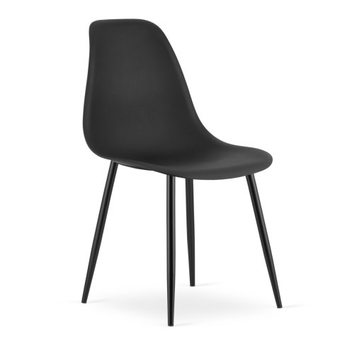 Krzesło WAT czarne / nogi czarne x 4