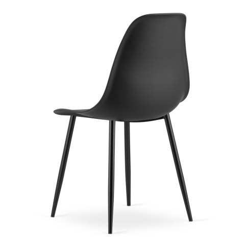 Krzesło WAT czarne / nogi czarne x 4