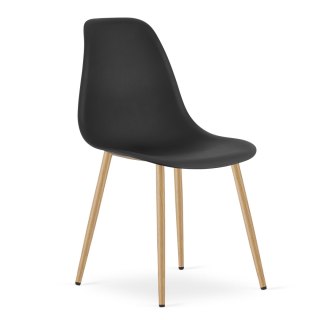 Krzesło WAT czarne / nogi naturalne x 3