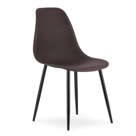 Krzesło WAT kawa / nogi czarne x 4