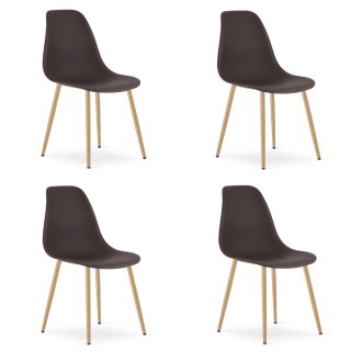 Krzesło WAT kawa / nogi naturalne x 4