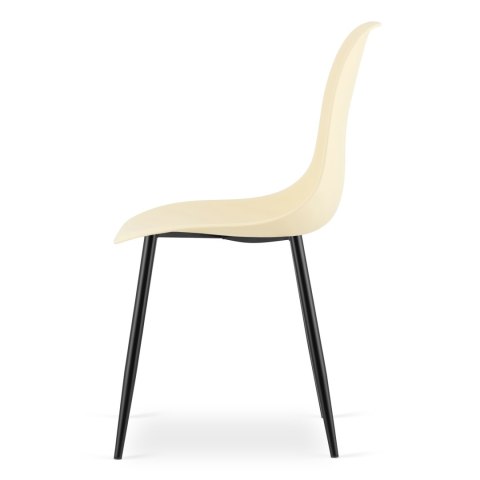 Krzesło WAT kremowe / nogi czarne x 1