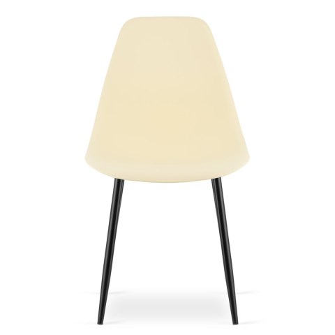 Krzesło WAT kremowe / nogi czarne x 1