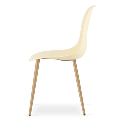 Krzesło WAT kremowe / nogi naturalne x 1