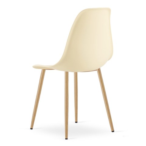 Krzesło WAT kremowe / nogi naturalne x 1