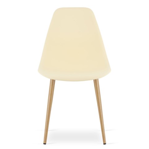 Krzesło WAT kremowe / nogi naturalne x 2