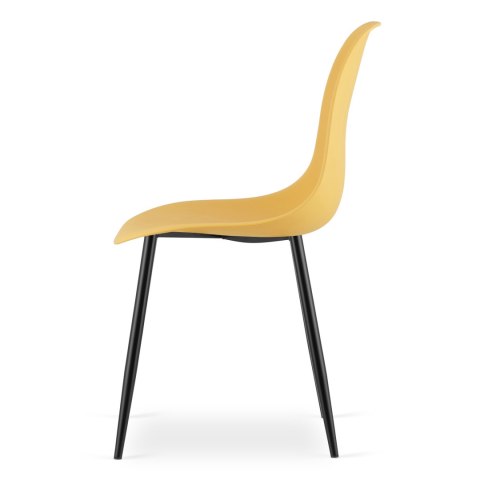Krzesło WAT musztarda / nogi czarne x 2