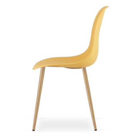 Krzesło WAT musztarda / nogi naturalne x 3
