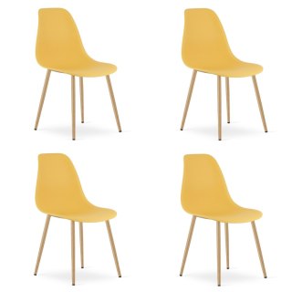 Krzesło WAT musztarda / nogi naturalne x 4