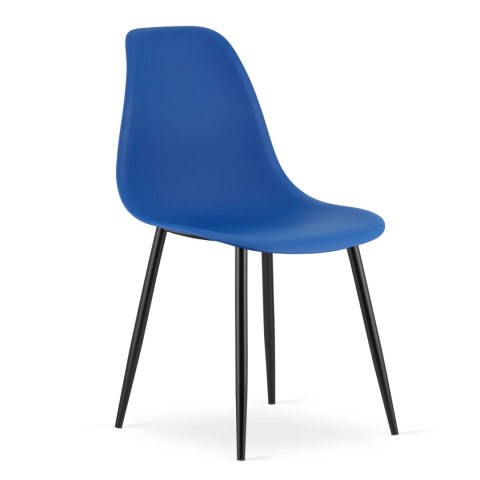 Krzesło WAT niebieskie / nogi czarne x 3