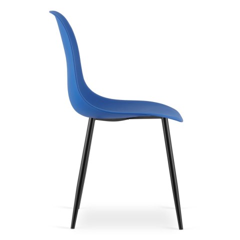 Krzesło WAT niebieskie / nogi czarne x 4