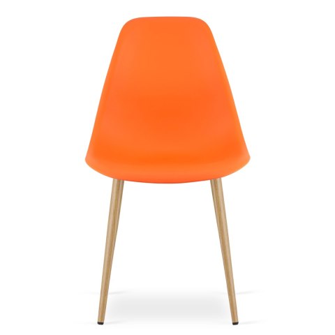 Krzesło WAT pomarańcz / nogi naturalne x 1