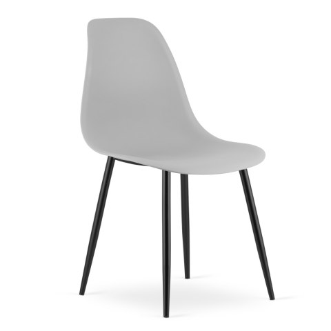 Krzesło WAT szare / nogi czarne x 2