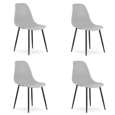 Krzesło WAT szare / nogi czarne x 4