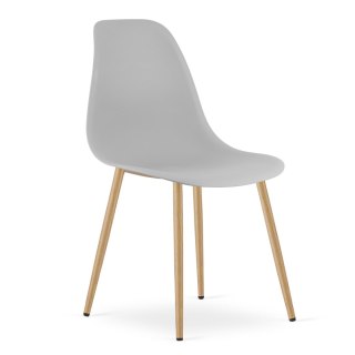 Krzesło WAT szare / nogi naturalne x 2