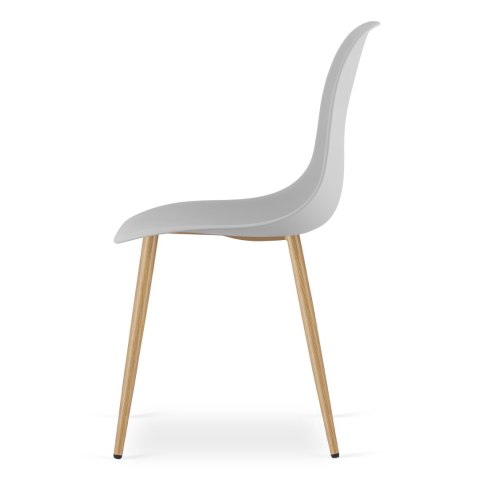 Krzesło WAT szare / nogi naturalne x 3