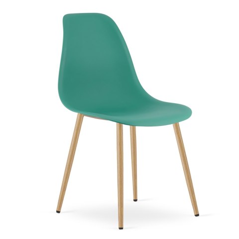 Krzesło WAT zielone / nogi naturalne x 2