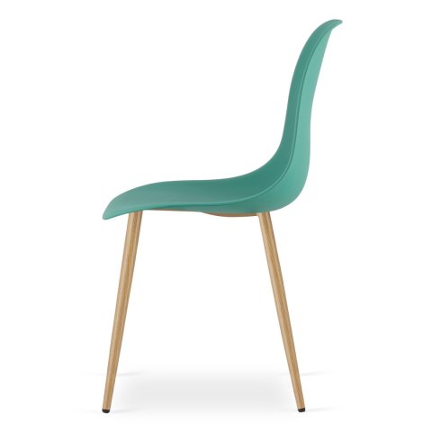 Krzesło WAT zielone / nogi naturalne x 3