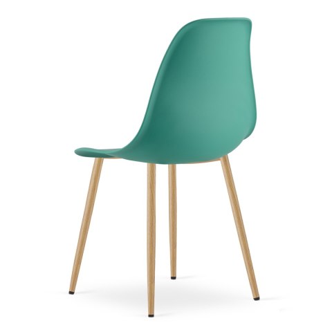 Krzesło WAT zielone / nogi naturalne x 3