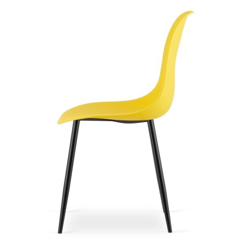 Krzesło WAT żółte / nogi czarne x 1