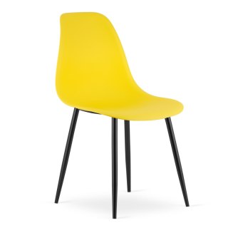 Krzesło WAT żółte / nogi czarne x 2