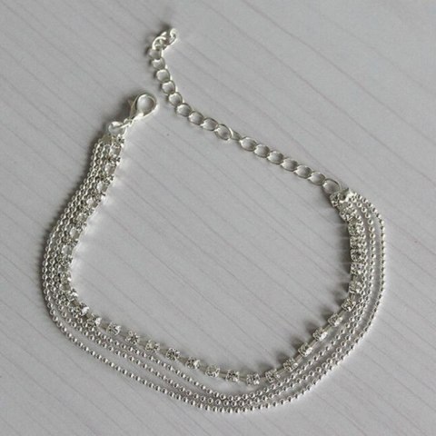 BRANSOLETKA KRYSZTAŁKOWA NA STOPĘ B187