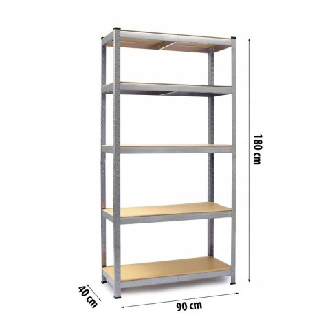 Regał magazynowy, garażowy 5-poziomowy SZ35SZ