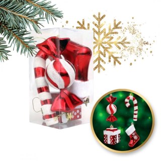 Komplet bombek cukierki 4 szt XL czerwone w opakowaniu BSN51