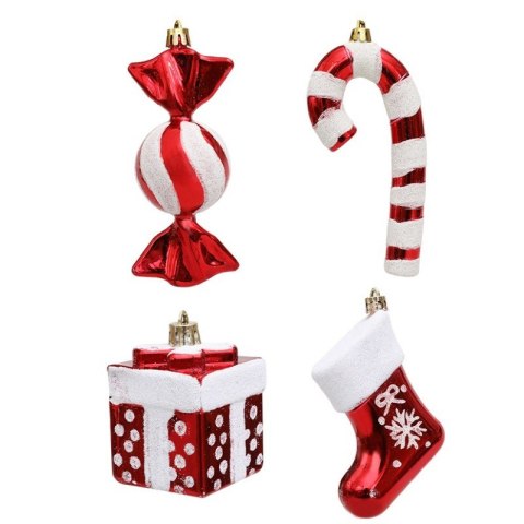 Komplet bombek cukierki 4 szt XL czerwone w opakowaniu BSN51