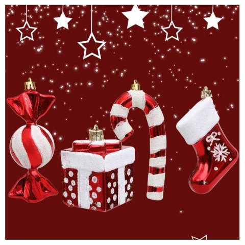 Komplet bombek cukierki 4 szt XL czerwone w opakowaniu BSN51