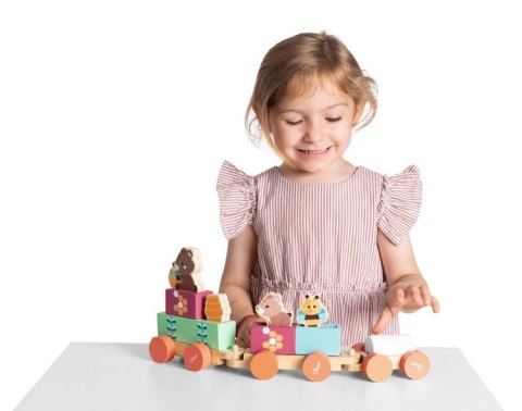 177813 POCIĄG DREWNIANY