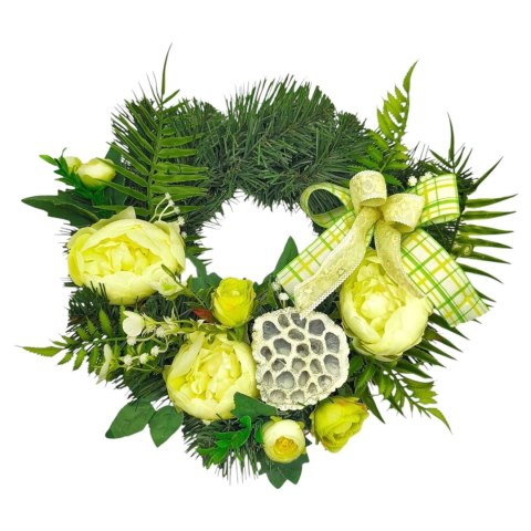 KOMPLET ZESTAW NA CMENTARZ WIANEK I BUKIET KWIATY NA GRÓB POMNIK