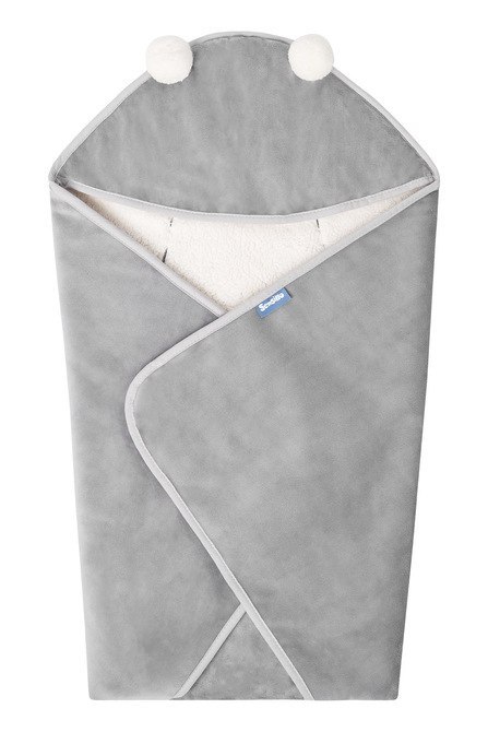 OTULACZ DO FOTELIKA PLUSZ BARANEK 75X75 SZARY