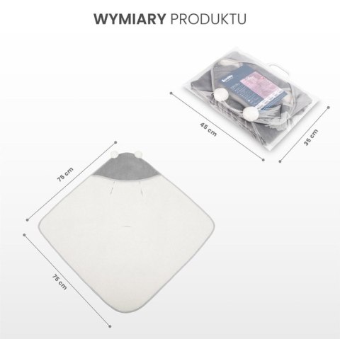 OTULACZ DO FOTELIKA PLUSZ BARANEK 75X75 SZARY