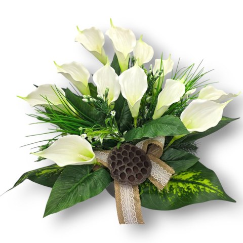 STROIK NA POMNIK KOMPOZYCJA KWIATOWA NA GRÓB