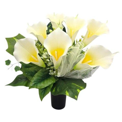 PIĘKNY DUŻY BUKIET WKŁAD DO WAZONU KWIATY NA CMENTARZ GRÓB POMNIK