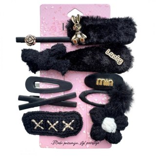 Zestaw 10 sztuk zdobionych Eleganckich Spinek do włosów SP434