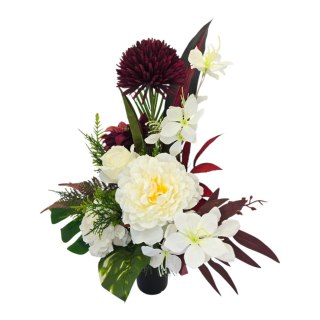 BUKIET WKŁAD DO WAZONU KWIATY NA CMENTARZ GRÓB POMNIK