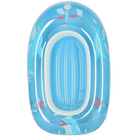 BESTWAY 34037 Kółko do pływania dla niemowląt koło pontonik dla dzieci dmuchany z siedziskiem łódka ponton niebieski 3+ 45kg